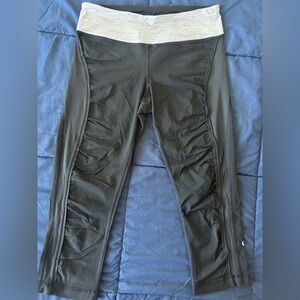 lululemon athletica Black and Cream Jeggings